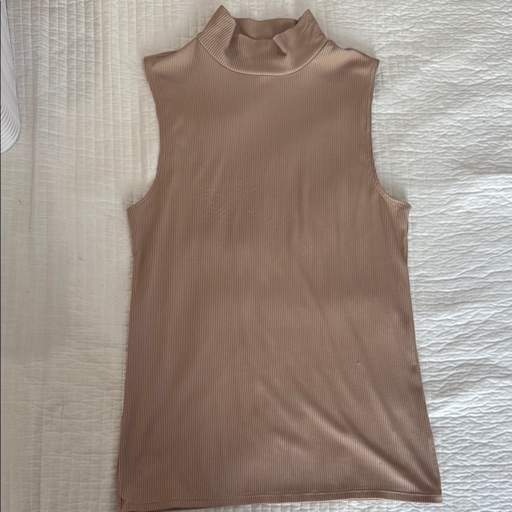 Sleeveless Tan Top